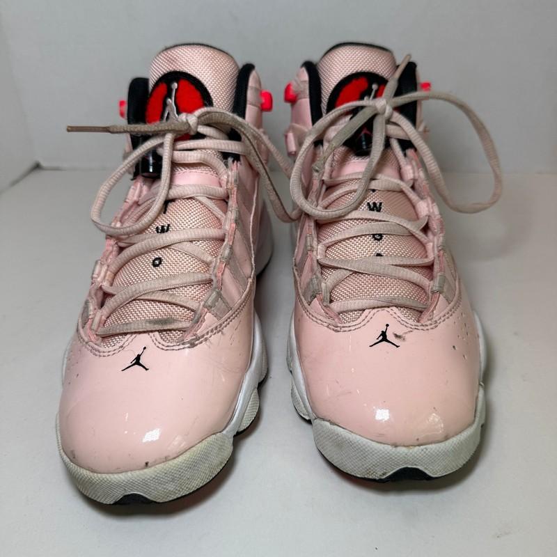 Nike Jordan 6 Rings GS Sneaker Basketball Shoes Pink Girls Youth Size 6