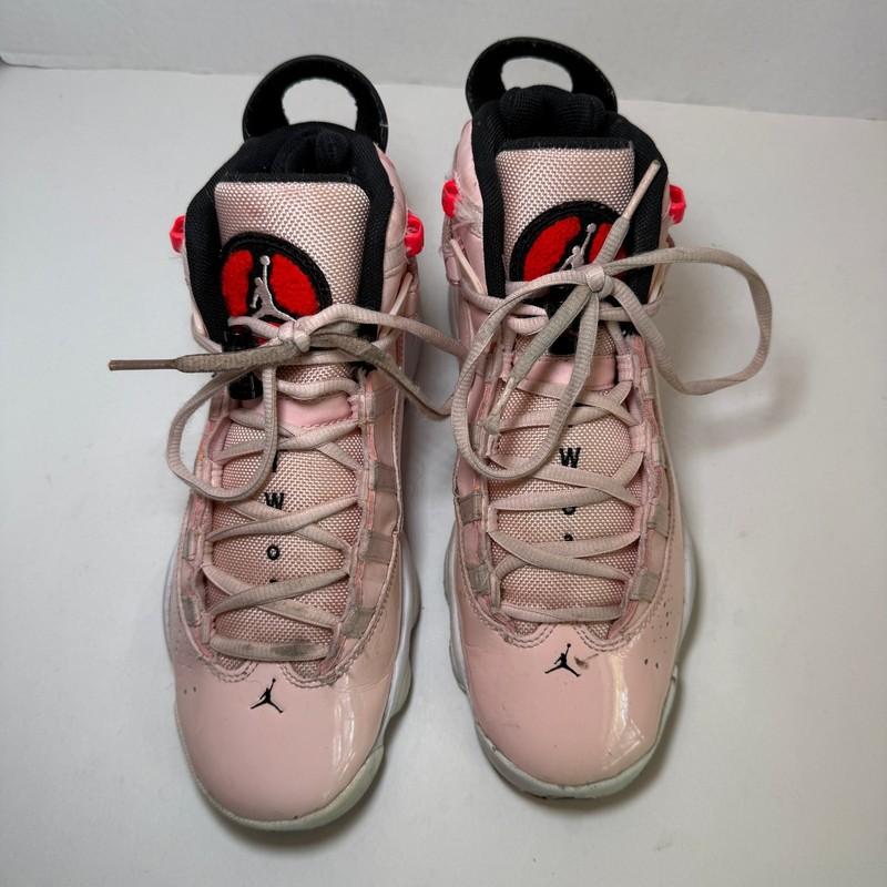 Nike Jordan 6 Rings GS Sneaker Basketball Shoes Pink Girls Youth Size 6