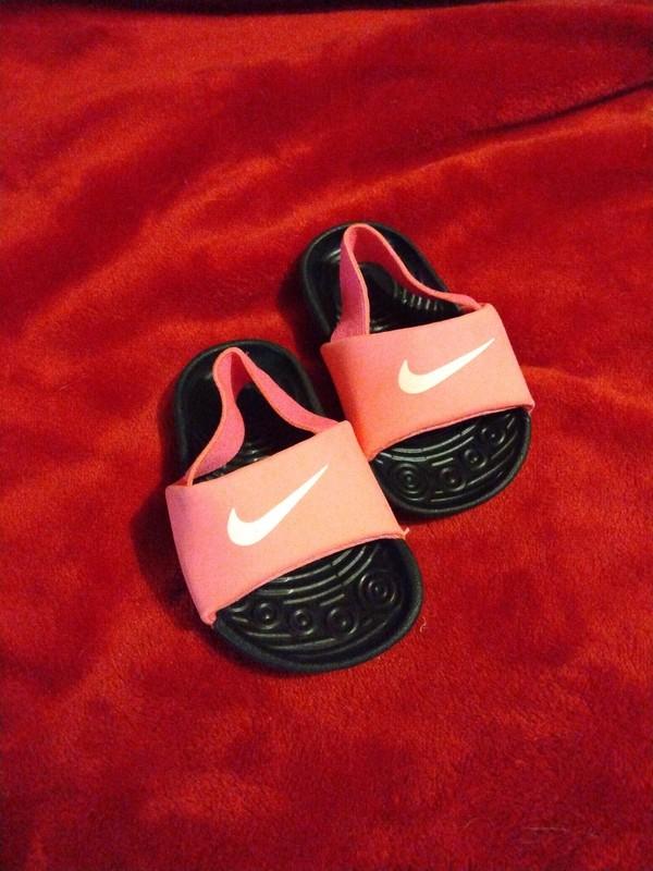 Nike Kawa Slide Girls Pink Size US 4C - FREE SHIPPING