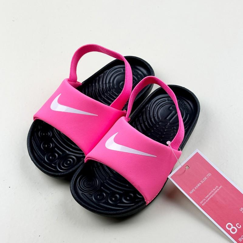 Nike Kawa Slide (TD) BV1094 610 pink/black Toddler Shoes