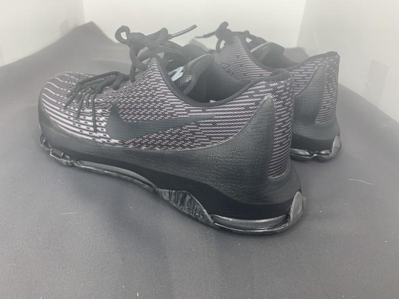 NIKE KD 8 "BLACKOUT" SNEAKER 768867-001 BLACK BLACK-DARK GREY