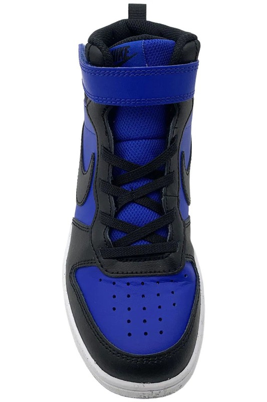 Nike Kid's Boys Court Borough Mid-Top Athletic Sneaker Black/Blue