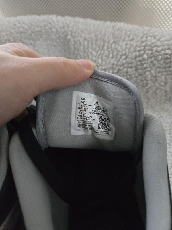 Nike Kids AIR JORDAN 1 LOW GS Shoes Smoke Grey 553560-039 Youth Size 6Y