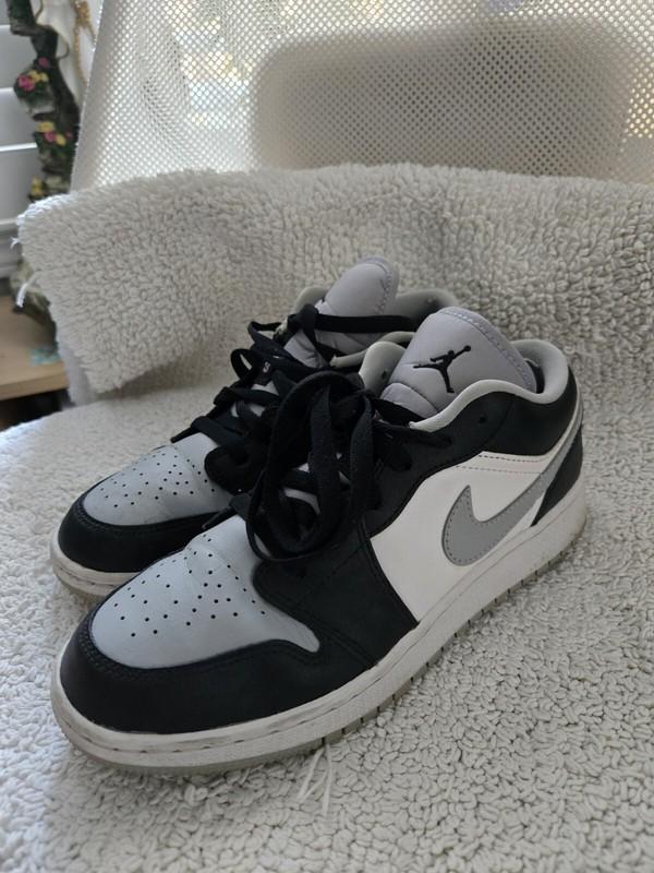 Nike Kids AIR JORDAN 1 LOW GS Shoes Smoke Grey 553560-039 Youth Size 6Y