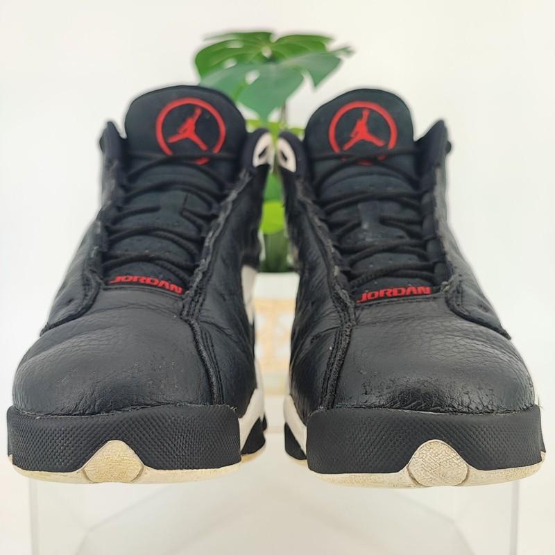 Nike Kids Air Jordan 13 Xlll Retro Black Leather Sneakers Size 7