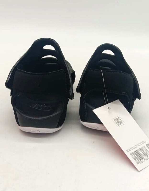 Nike Kids Sunray Protect 3 Sandals DH9462-001 Black W/ White Little Kids 11C-3Y