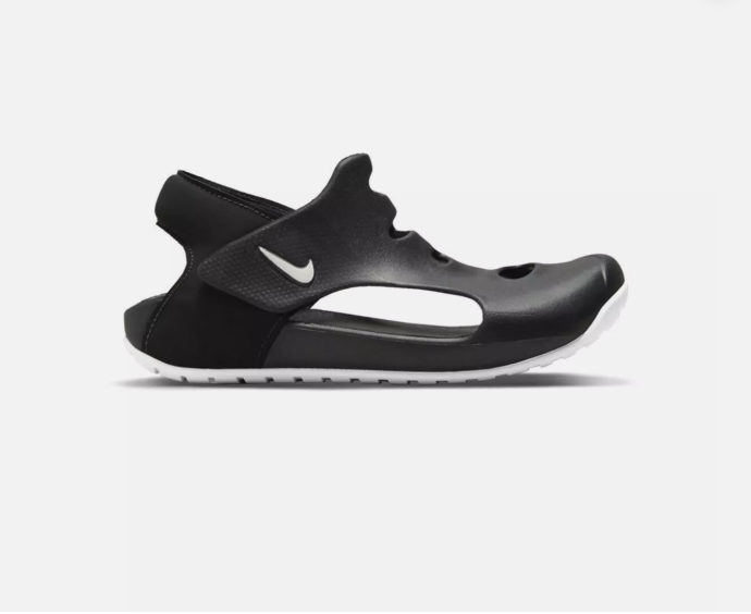 Nike Kids Sunray Protect 3 Sandals DH9462-001 Black w/ White Little Kids 11C-3Y