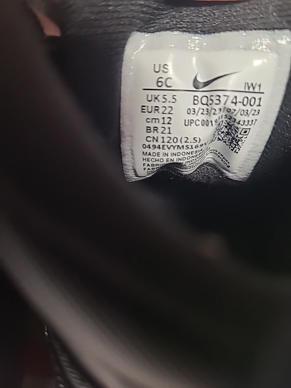 Nike Kids Toddler Size 9c Manoa LTR (TD) Boots Shoes BQ5374-001 Black