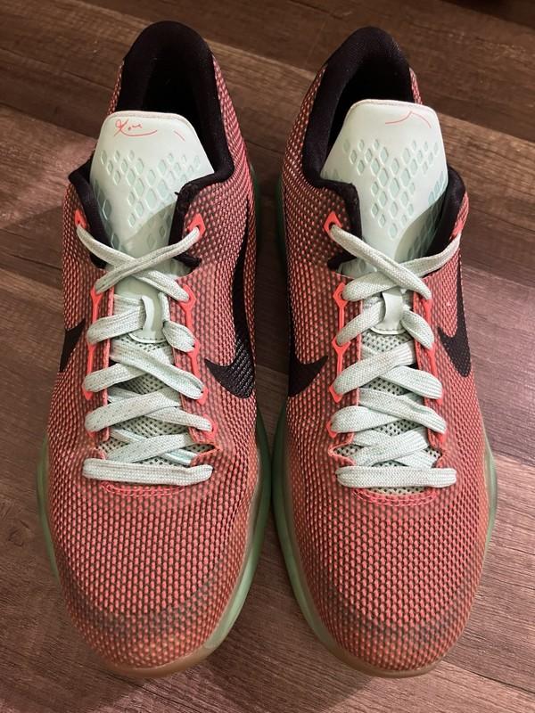 Nike Kobe 10 X Easter Size Youth 7Y Hot Lava Sunset Glow Sneaker Bryant Shoes