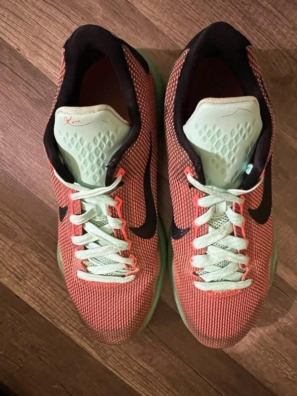 Nike Kobe 10 X Easter Size Youth 7Y Hot Lava Sunset Glow Sneaker Bryant Shoes