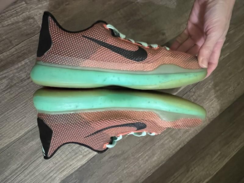 Nike Kobe 10 X Easter Size Youth 7Y Hot Lava Sunset Glow Sneaker Bryant Shoes