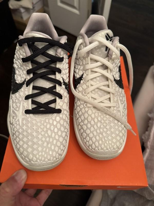 Nike Kobe VI GS Sail Black Light Bone White FV9676-100 Size 3.5y
