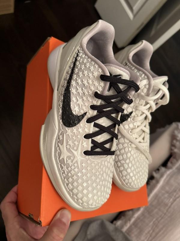 Nike Kobe VI GS Sail Black Light Bone White FV9676-100 Size 3.5y