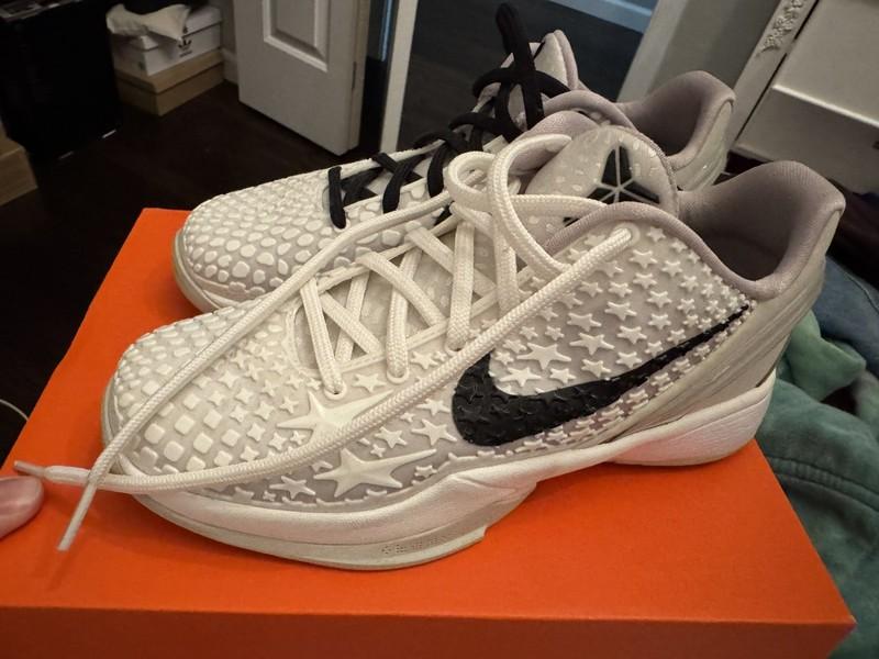 Nike Kobe VI GS Sail Black Light Bone White FV9676-100 Size 3.5y