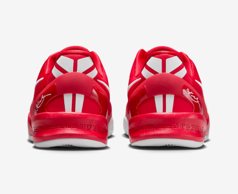 Nike Kobe VIII 8 Red White FN0266-601 Boys' Grade School Size 4Y-7Y Basketball
