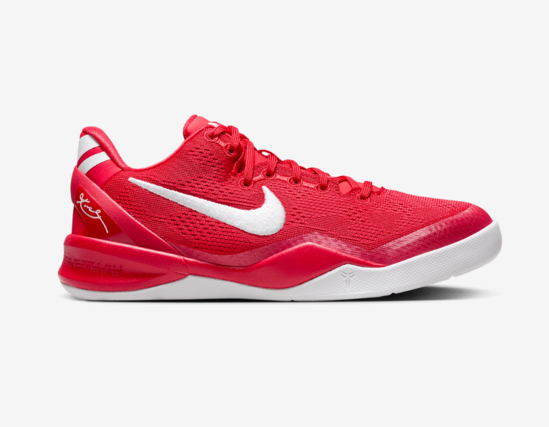 Nike Kobe VIII 8 Red White FN0266-601 Boys' Grade School Size 4Y-7Y Basketball