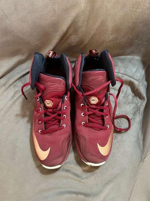 Nike LeBron 13 Bronze Athletic Basketball Shoes Size 7y