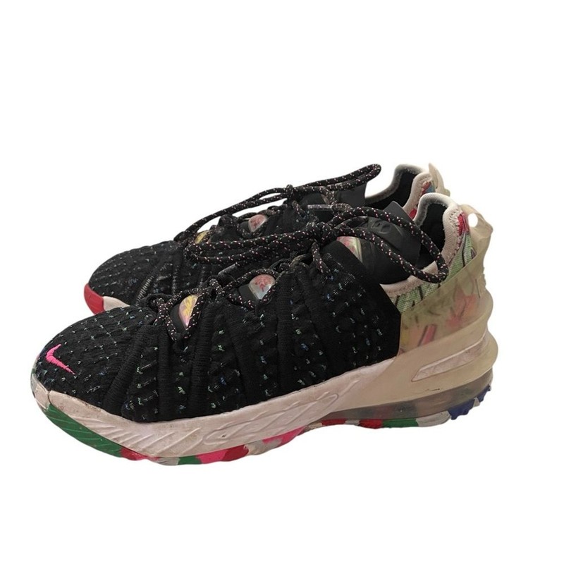 Nike LeBron 18 Basketball Shoes Knitposite Multicolor 5 Youth