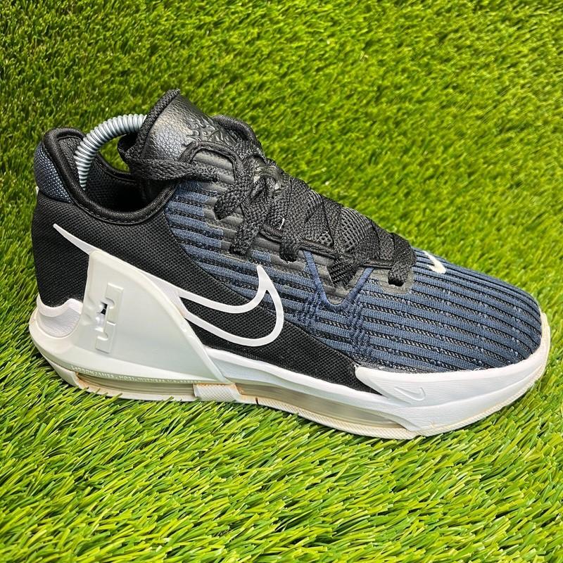 Nike LeBron Witness 6 Boys Size 6.5Y Blue Black White Basketball Shoes Sneakers