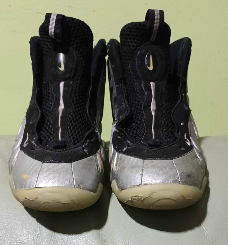 Nike Little Posite Pro Silver Surfer Youth Sneakers Beaters Size 4Y