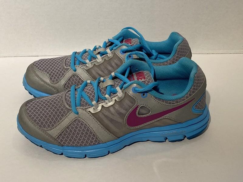Nike Lunarlon Fever Youth 6 Turquoise Purple Gray Size 6Y