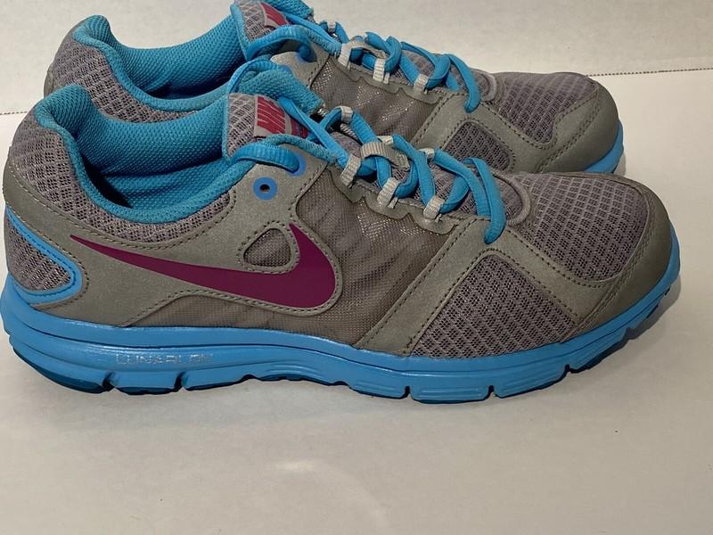 Nike Lunarlon Fever Youth 6 Turquoise Purple Gray Size 6Y