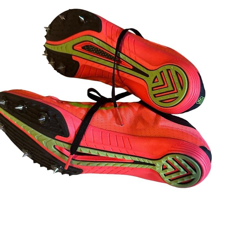 Nike Mamba Racing Cleats Pink And Green And Black Size 6.5