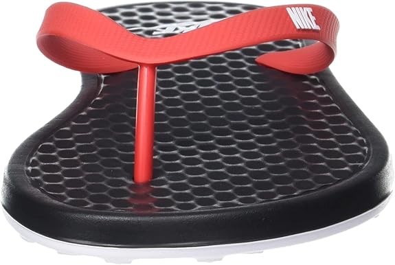 Nike Men's On Deck Slipper Flip Flop CU3958-007 Black/White-University Red 7