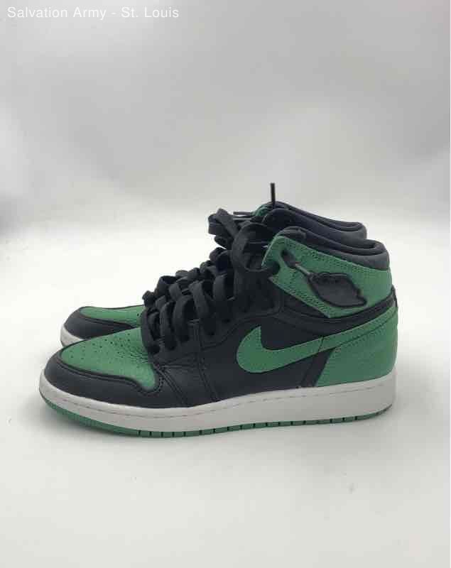 Nike Mens Jordan 1 Retro 575441-030 Green High Top Sneaker Shoes Size 5.5Y