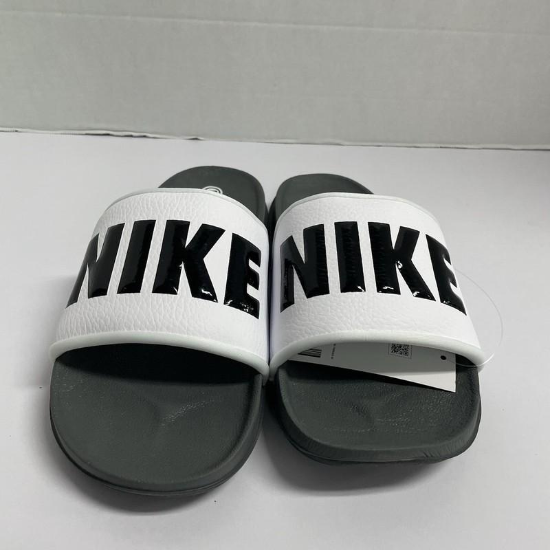 Nike Offcourt Slide Dark Grey White BQ4639 001 Size 11 Men Sandal House Slipper