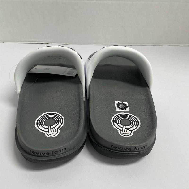 Nike Offcourt Slide Dark Grey White BQ4639 001 Size 11 Men Sandal House Slipper