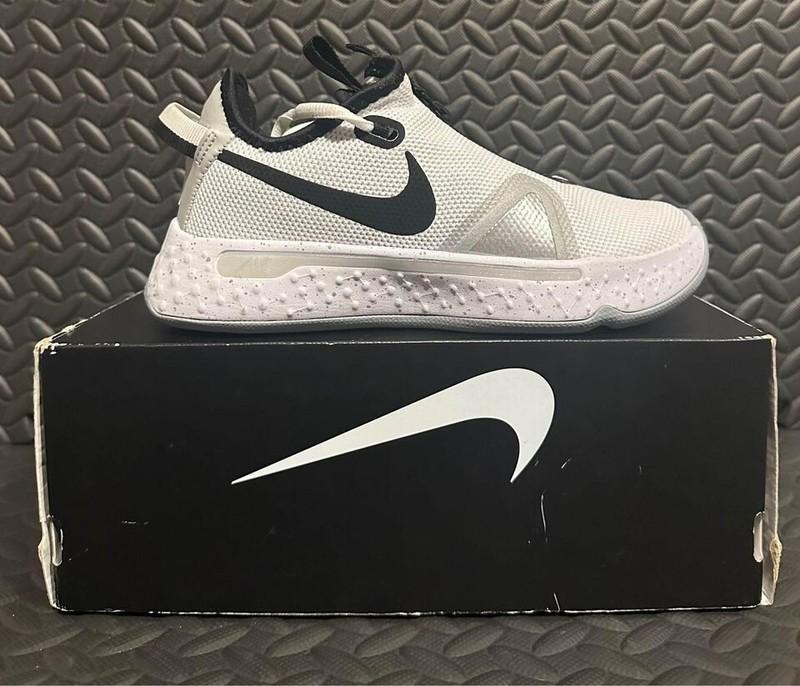 Nike PG 4 Team College White 2020 Athletic Basketball Shoes Youth Size 4.5 $70