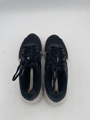 Nike Revolution 6 Sneakers Boy's Sz 4Y Black Logo Running Athletic Shoes