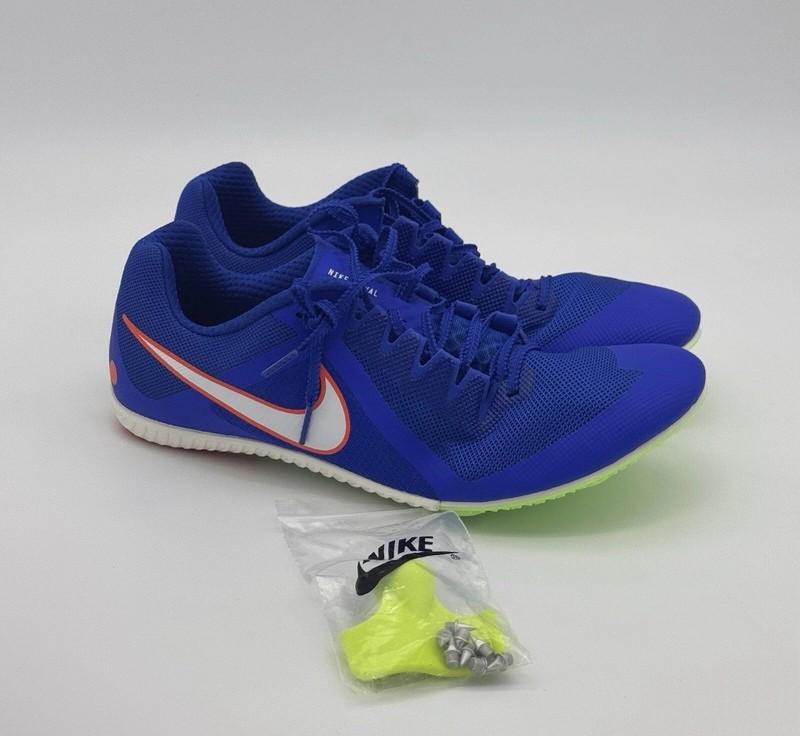 Nike Rival Multi Track & Field Spikes Cleats Mens Blue XC Running Shoes Sz 7