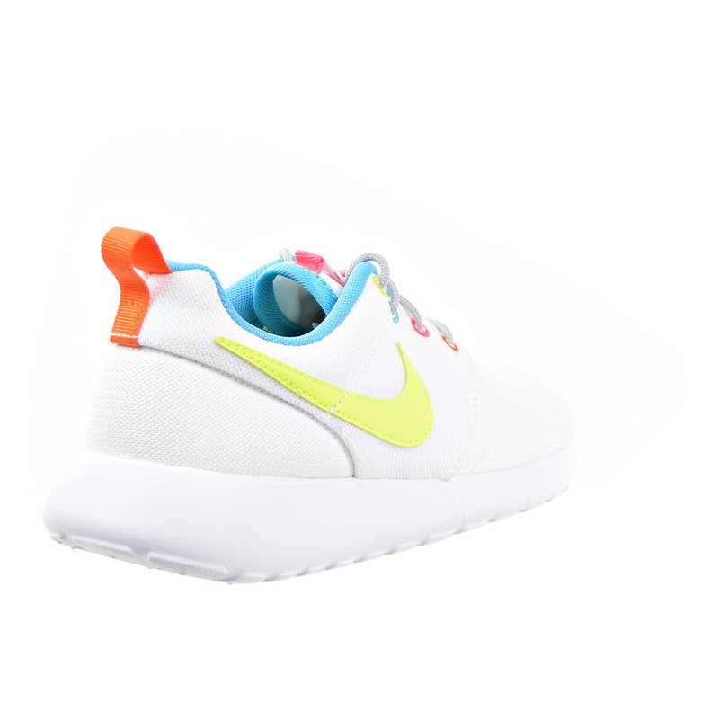 Nike Roshe Run Big Kid (GS) Shoes White-Racer Pink-Fire Pink-Volt 599729-105