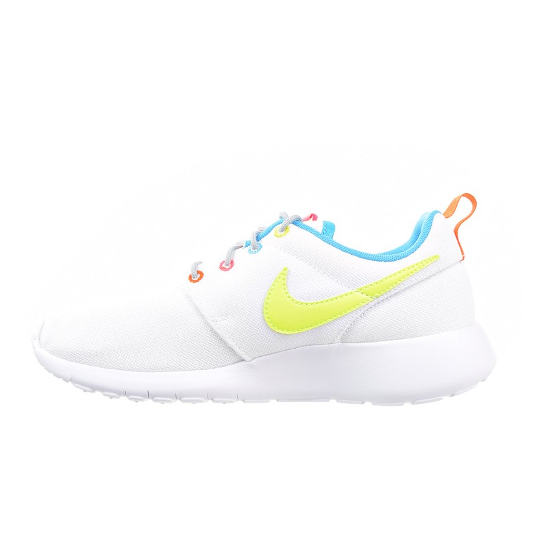 Nike Roshe Run Big Kid (GS) Shoes White-Racer Pink-Fire Pink-Volt 599729-105