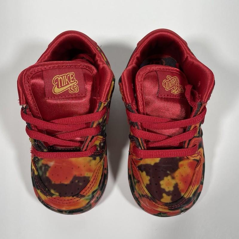 Nike SB Dunk Low X Wizard Of Oz Poppy Field FZ1237-600 Size 6c Toddler