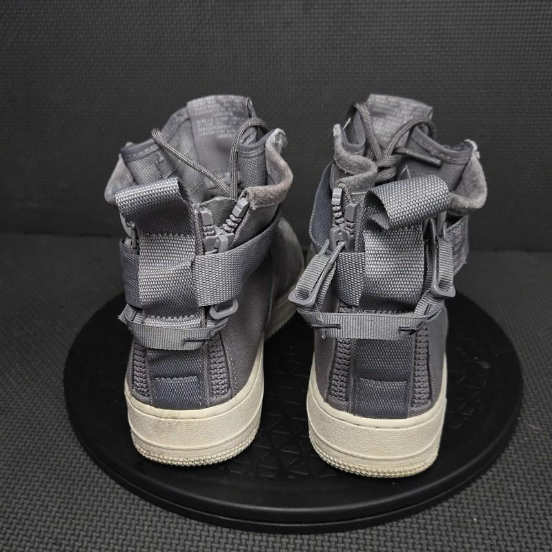 Nike SF Air Force 1 Mid Shoes Youth Sz 7 Gray Athletic Trainers Sneakers