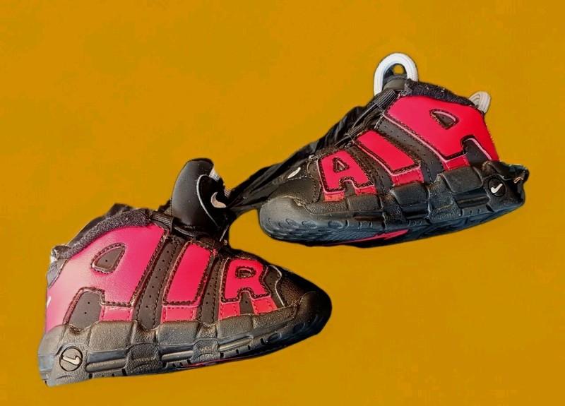 Nike Shoes Toddler's Air More Uptempo Black/Red (TD) DM0020-001 Pippen Size 6C