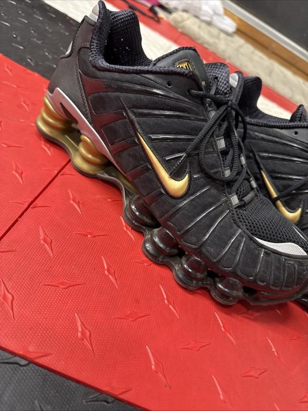 Nike Shox TL Neymar Jr. Black Metallic Gold Silver BV1388-001 2019 Mens 10