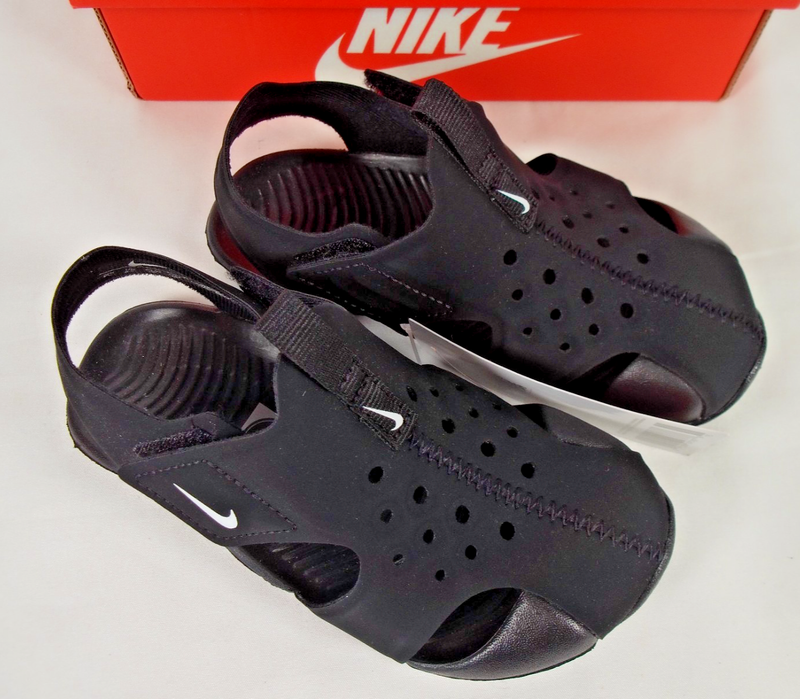 Nike Size 5c Child Toddler Boy Girl Sunray Protect 2 Black Sandals Shoes