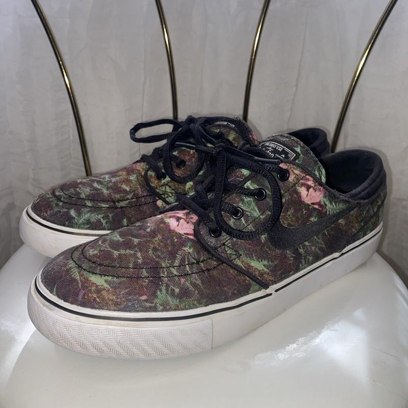 Nike Skateboarding Size 7 Y Stefan Janoski Palm Leave Skateboard Shoe Sneaker