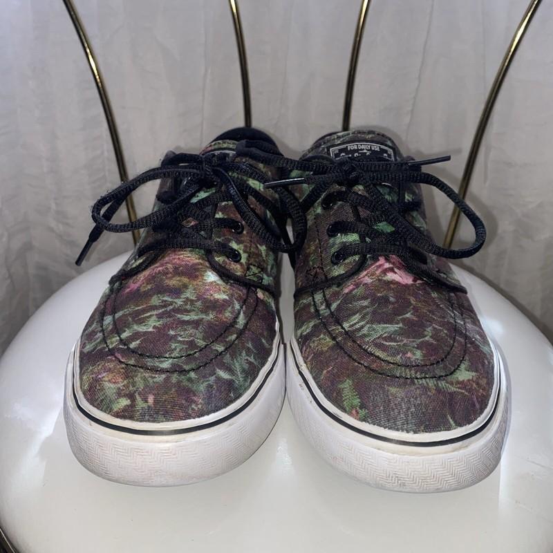 Nike Skateboarding Size 7 Y Stefan Janoski Palm Leave Skateboard Shoe Sneaker