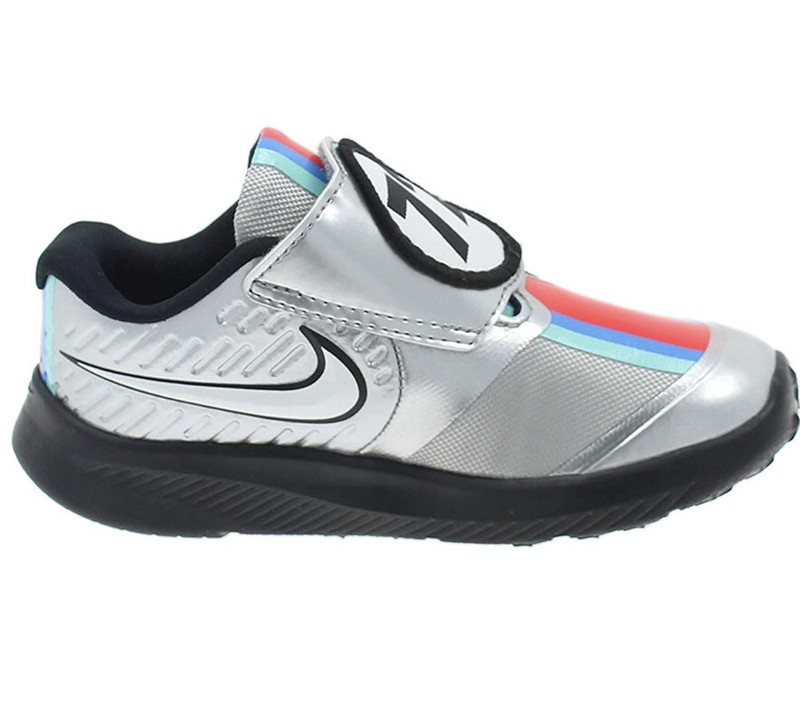 Nike Star Runner 2 Auto TDV “metallic Silver” 4c Toddler Size 4 SNEAKERS Kids