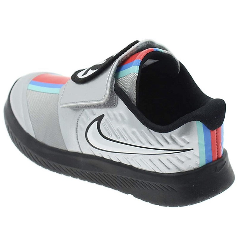 Nike Star Runner 2 Auto TDV “metallic Silver” 4c Toddler Size 4 SNEAKERS Kids