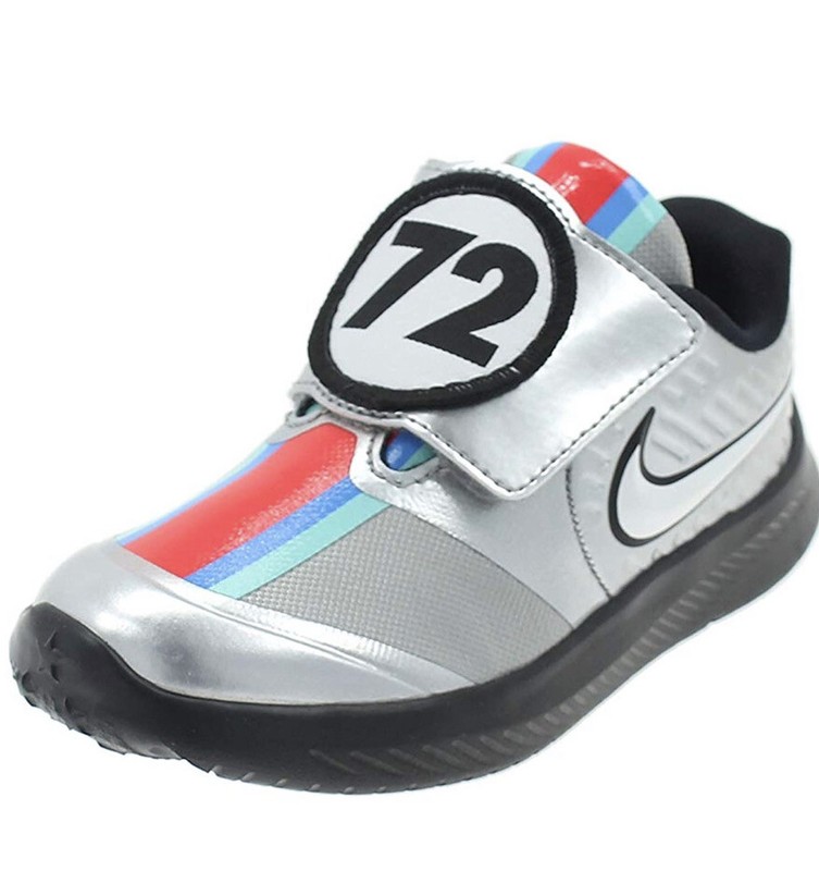 Nike Star Runner 2 Auto TDV “metallic Silver” 4c Toddler Size 4 SNEAKERS Kids