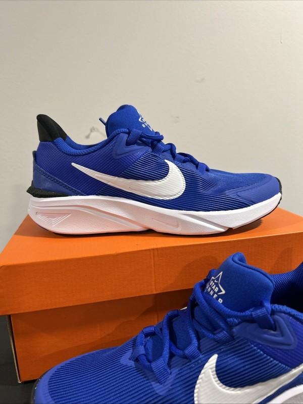 Nike Star Runner 4 NN (GS) Hyper Royal/White Boy's Slip On Sneakers GS Sizes