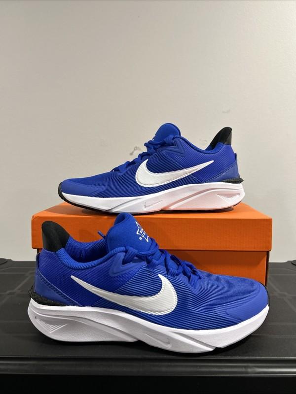 Nike Star Runner 4 NN (GS) Hyper Royal/White Boy's Slip On Sneakers GS Sizes