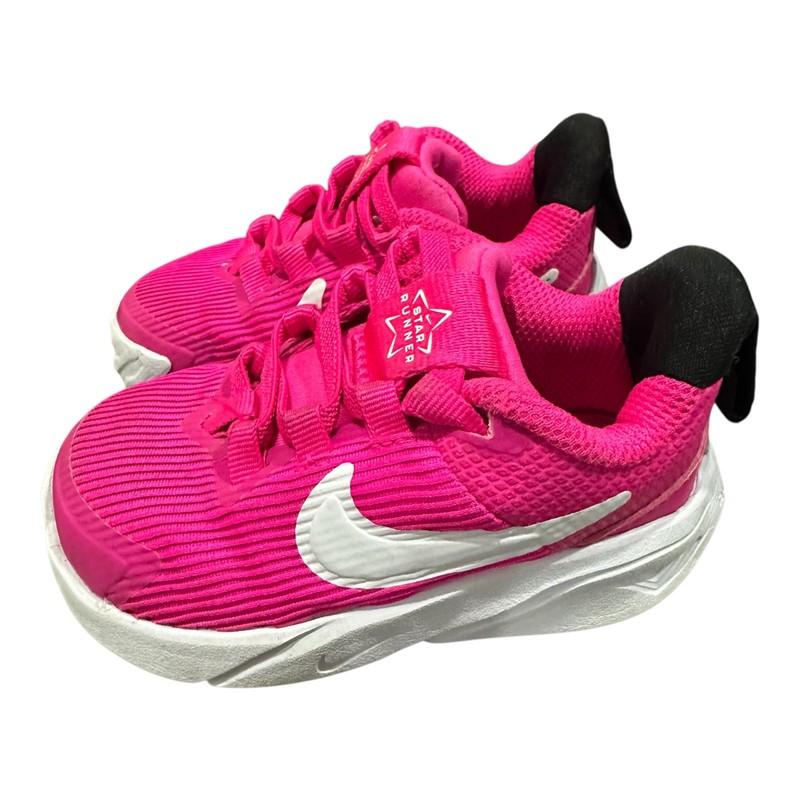 NIKE Star Runner 4 Toddler Girls Shoes Size 5C Fierce Pink - White DX7616-601