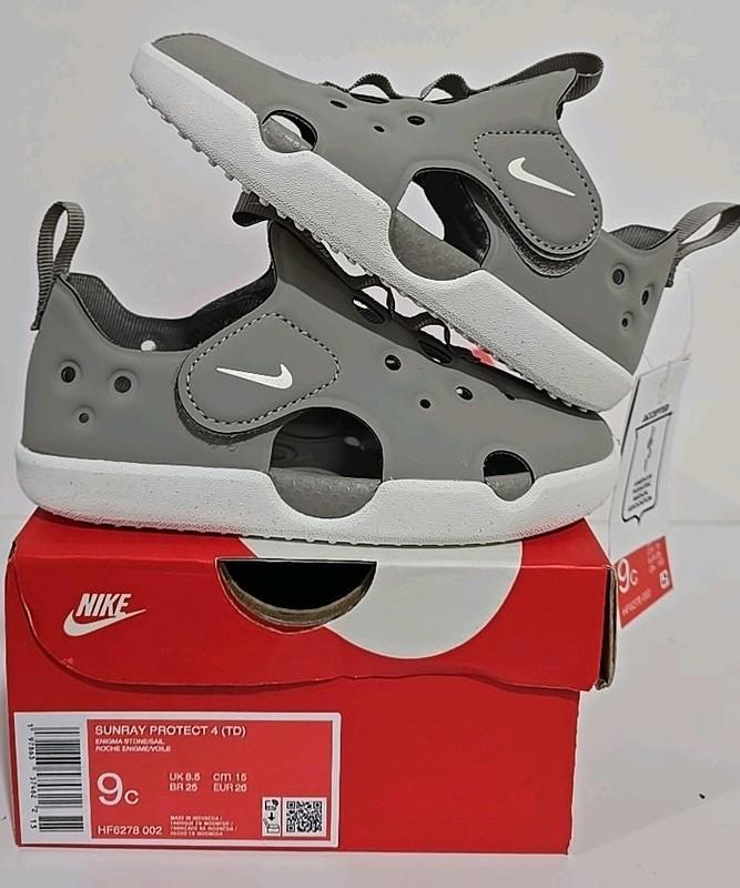 Nike Sunray Protect 4 Toddler Water Sandel Enigma Stone/Sail Size 9C -HF6278-002